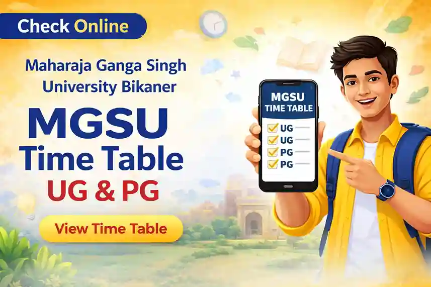 MGSU Time Table 2026 February
