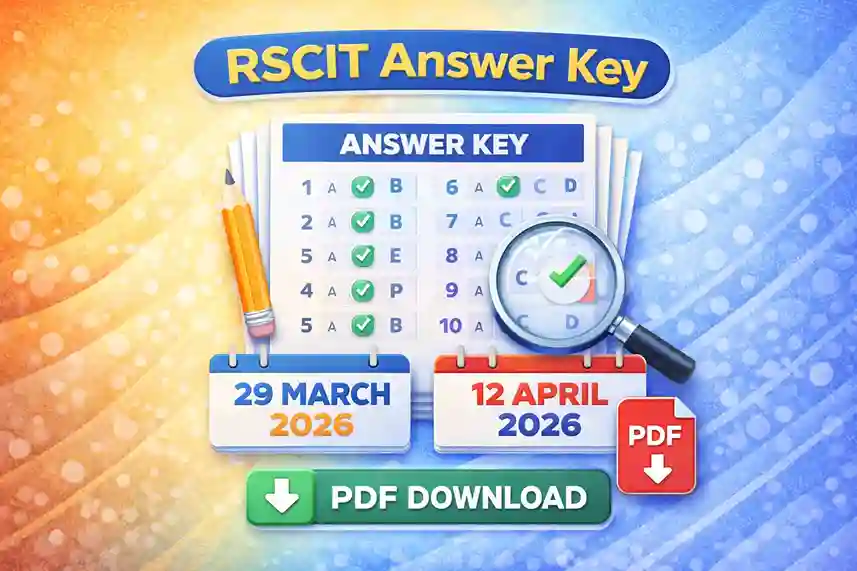 RSCIT Answer Key 2026 29 March & 12 April Exam Paper PDF Download
