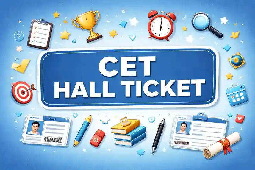 cet hall ticket 2026 , cet admit card 2026