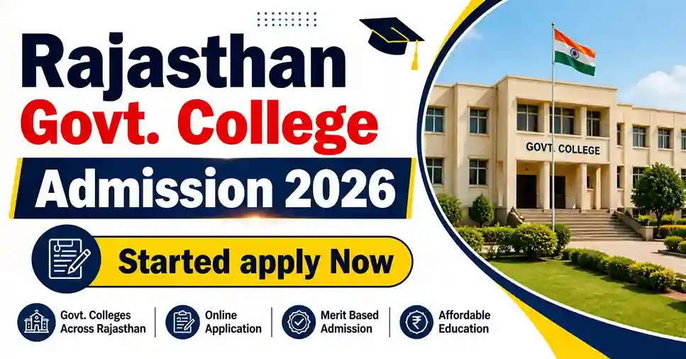 Rajasthan Government College Admission 2026 Application Form Apply Online, Direct Link